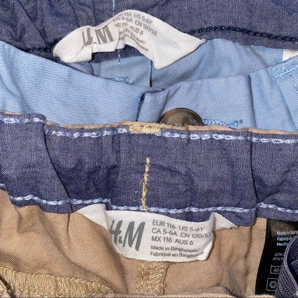 H&M two pairs slim leg trousers size 5-6Y - Picture 3 of 3